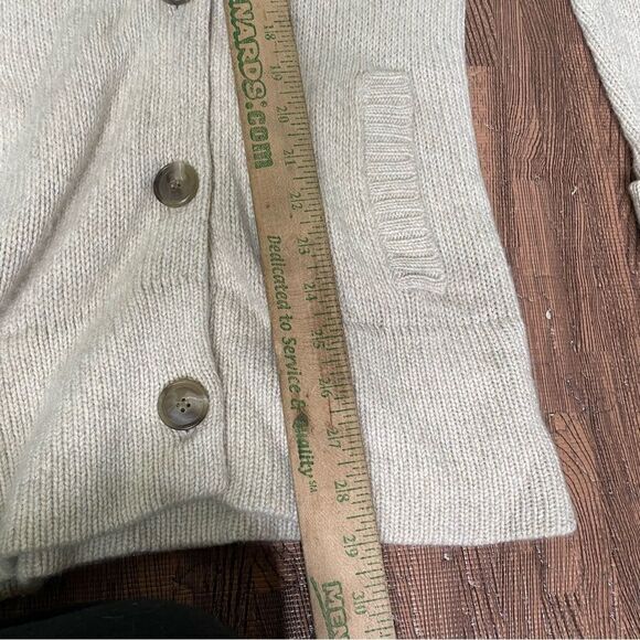 THEORY 100% Cashmere Button Down Long Cardigan‎ Funnel Neck Turtleneck Sweater S - Picture 5 of 8